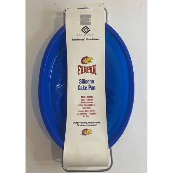 KANSAS JAYHAWKS KU Silicone Cake Snack Pan - Picture 1 of 4